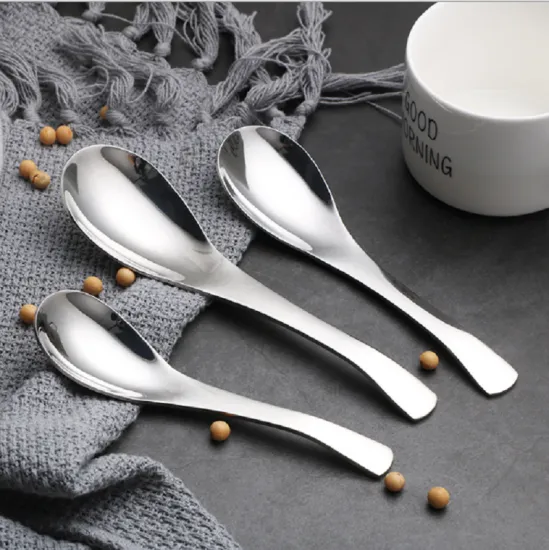 Household Mirror Short Handle Spoon