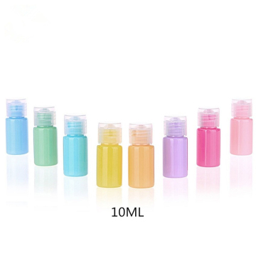 Wholesale 10ml PET Plastic Macaron Cosmetics Sample Bottles with Flip Top Cap