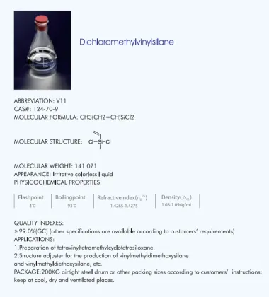 Crosslinking agent methylvinyldichloro silane