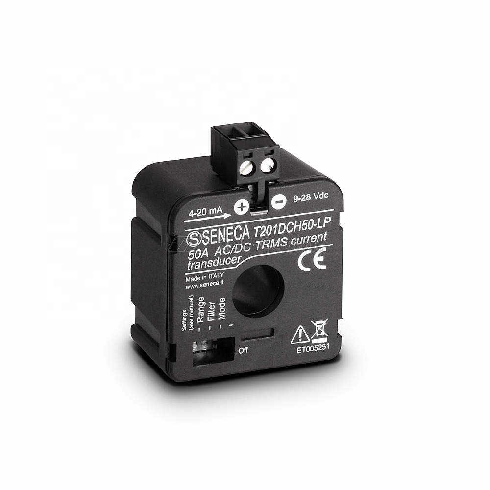 Trasduttore Di Corrente SENECA T201DCH50-LP – Misura AC/DC Senza Contatto, Uscita 4-20mA, Perfetto Per Impianti Industriali