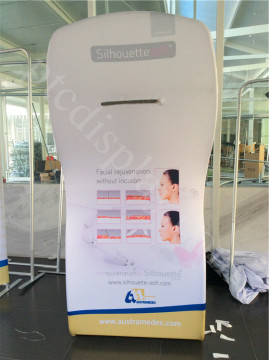 Double Sides Dye Printing Double Deck Trade Show Booth Displays