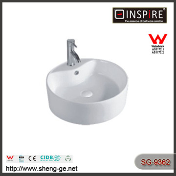 SG-9362 China supplier ceramic bathroom single hole washing basin