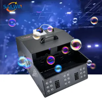2000W RGB Full Color LED DJ Light with Smoke and Bubble Machine & DMX512 Remote Control for Parties