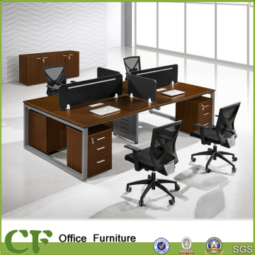 New Economical Office 4 Person Workstation with Privacy Partiton