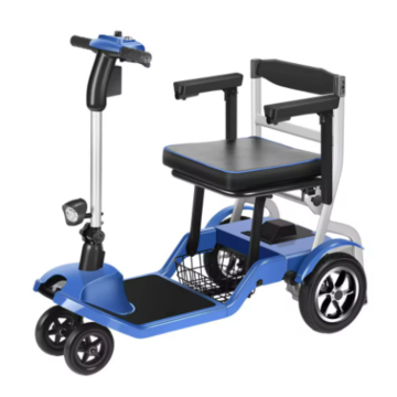 Easy-Folding Travel Mobility Wheelchair for Elderly Users