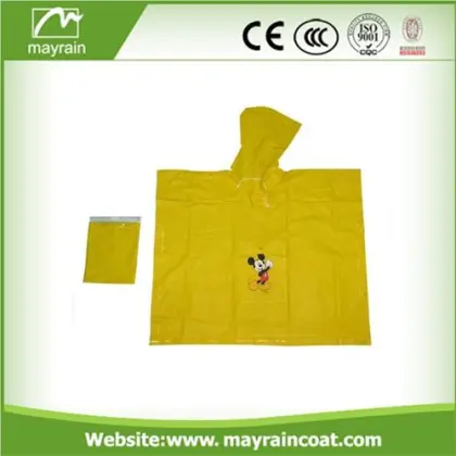 Promotion PVC Rain Poncho Adult Poncho