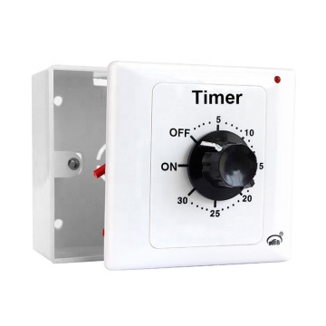 AC 220V Mechanical Timer Switch - 30/60/120 Min High Power Countdown Controller