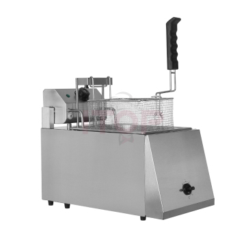 Automatic Lift-up Electric Fryer, 8 Liters, Single Tank, Stainless Steel