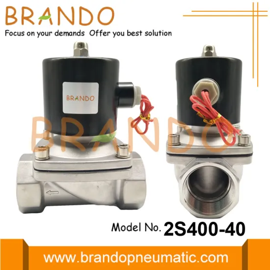 1 1/2'' Stainless Steel Solenoid Valve 110V 220V