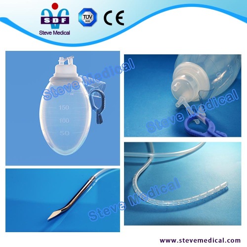 Silicone Reservoir with CE, ISO certification, 100ml, 200ml wound drainage system