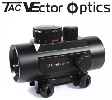 TAC Vector Optics Tactical Sentry 1x35 Compact Green Red Dot Scope Sight w/ Caps