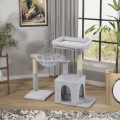 Torre de escalada para gatos y gatitos, rascador interior duradero y ecológico de Sisal, actividad de varios niveles, condominio, nido suave, muebles compactos para mascotas