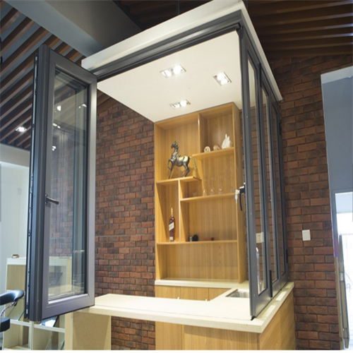 Modern Kitchen Aluminium Bifold Glass Window