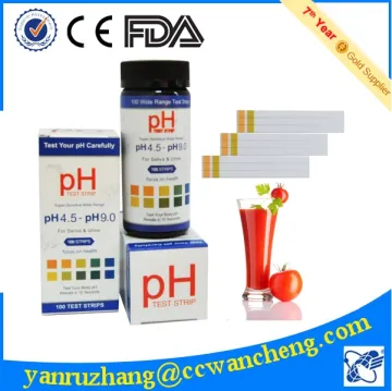 4.5-9.0 ph test kit manufacturers, ph value dipstick