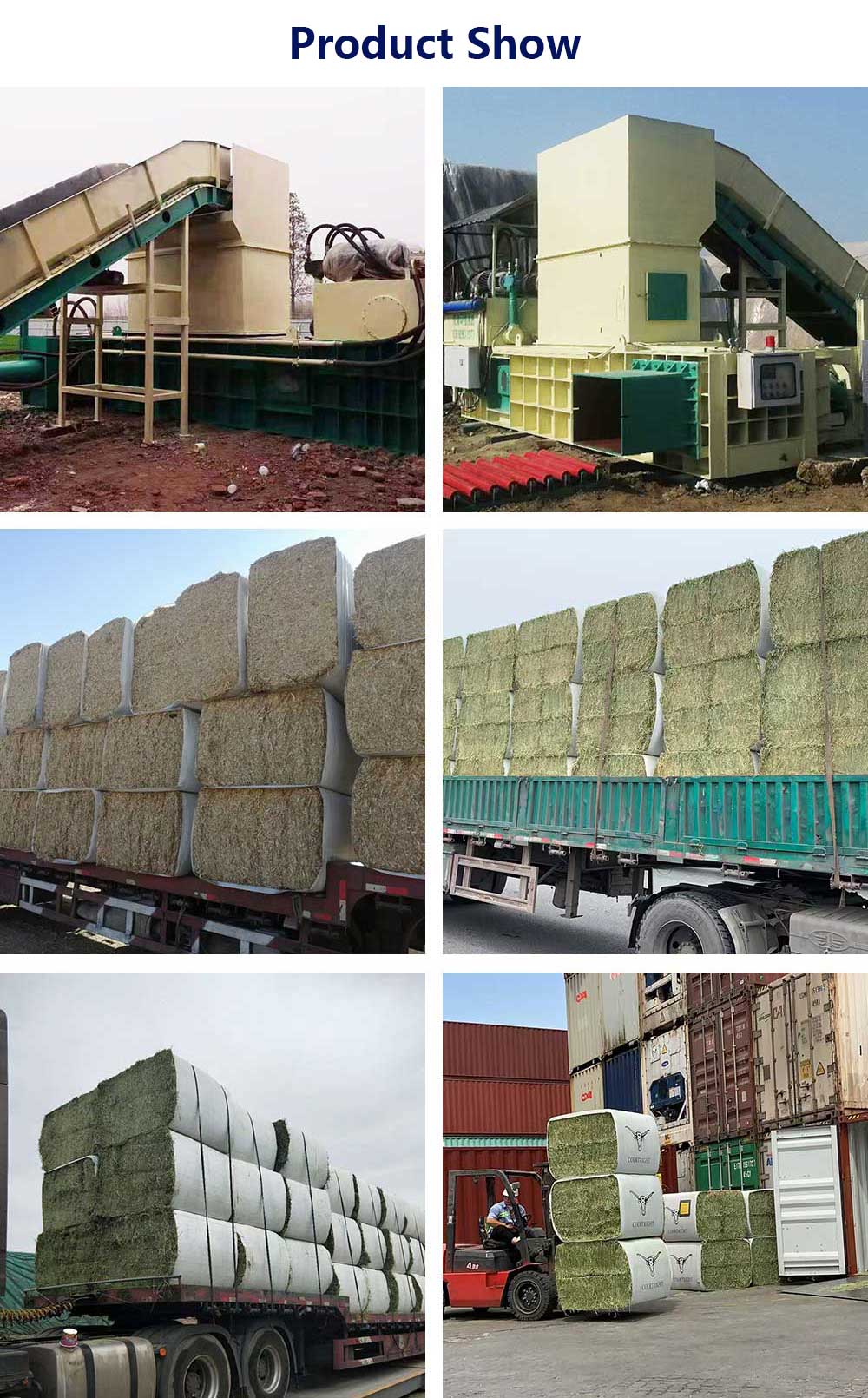 Big Bale Alfalfa Hay Compress baler