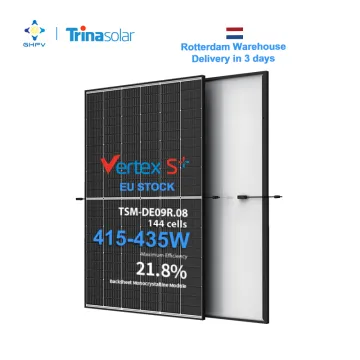 Eu Rotterdam Stock: Trina Solar Vertex Plus TSM-DE09R.08 Solar Panels in 415W, 420W, 425W, 430W, 435W with Black Frame