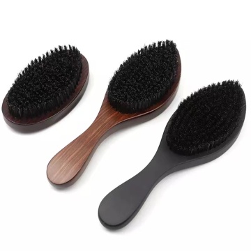 Senior Men's 360 Wave Boar Bristle Hairbrush: Combining Style, Grooming, and Facial Massage
