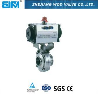 304 valvulas pneumatic butterfly valve