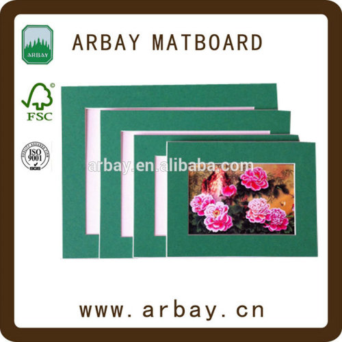 Wholesale precut 2.0mm thickness photo frame paperboard with 1.0mm white backing board