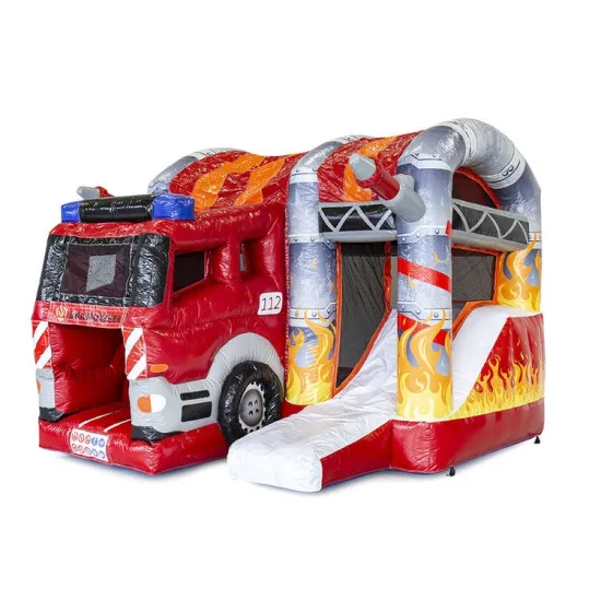 Inflatable Firefighters Bounce House: Jumping Castle for Kids