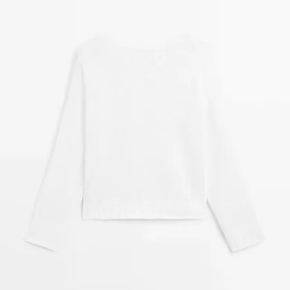 Women's 100% linen knitted sweater