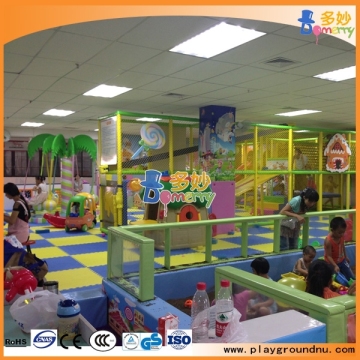 Small children commercial indoor playground equipment with ball pool and slide