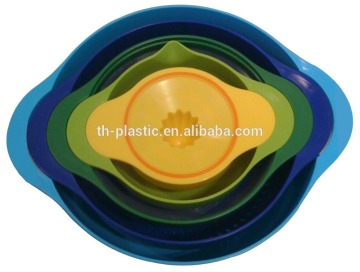 5PCS Multi-colored mixing bowl set