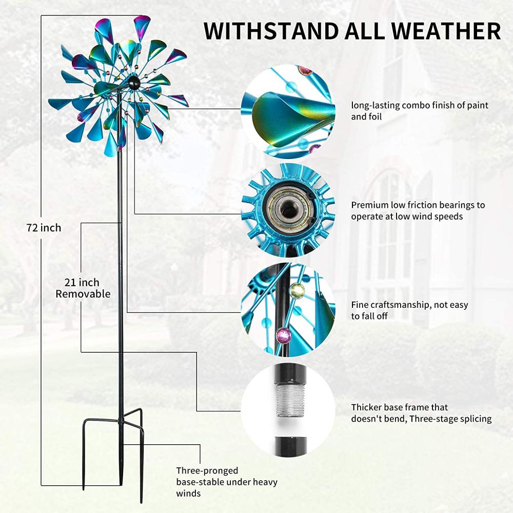 Kinetische Wind Spinner im Freien Metall