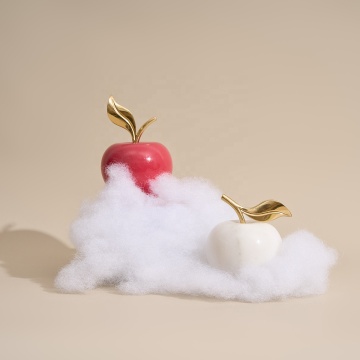 Decorazioni per la casa di Natale personalizzabili: sculture di libri di pietra nel design di mele per riviste e scaffali dei libri