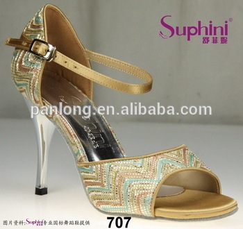 Rhinestone/Crystal /stone buckle standard dance shoes