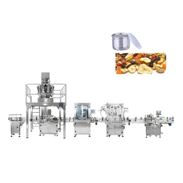 Hot Selling Automatic Canned Food Packaging Machine for Frozen Fruit Plastic Cans