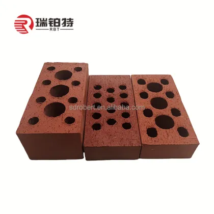 Red Perforated Clay Bricks for Construction