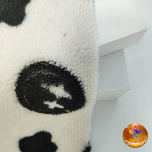 Impressão personalizada Sherpa Fleece Fabric para moda