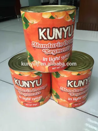 Canned mandarin orange