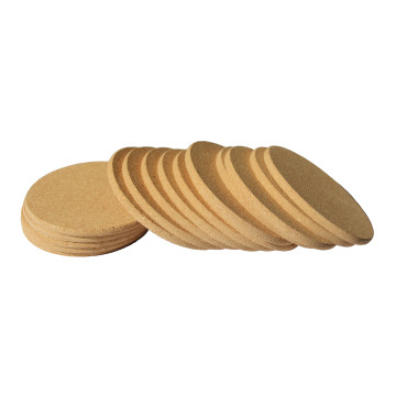 High-Quality Christmas XMAS Cork Coasters: 100% Natural Drink Coaster Set