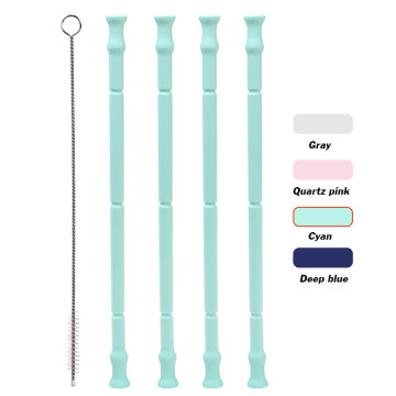 Travel Reusable Straw  Silicone Washable