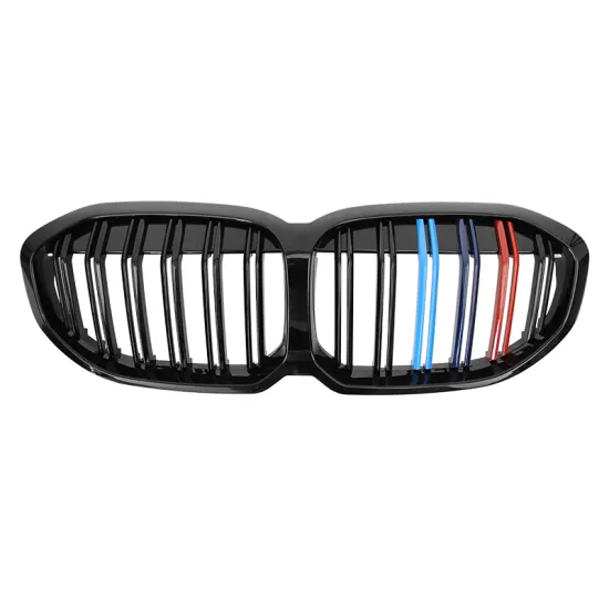 ABS Gloss Black Dual Grille Front Bumper for BMW 1 Series F40 (2020)