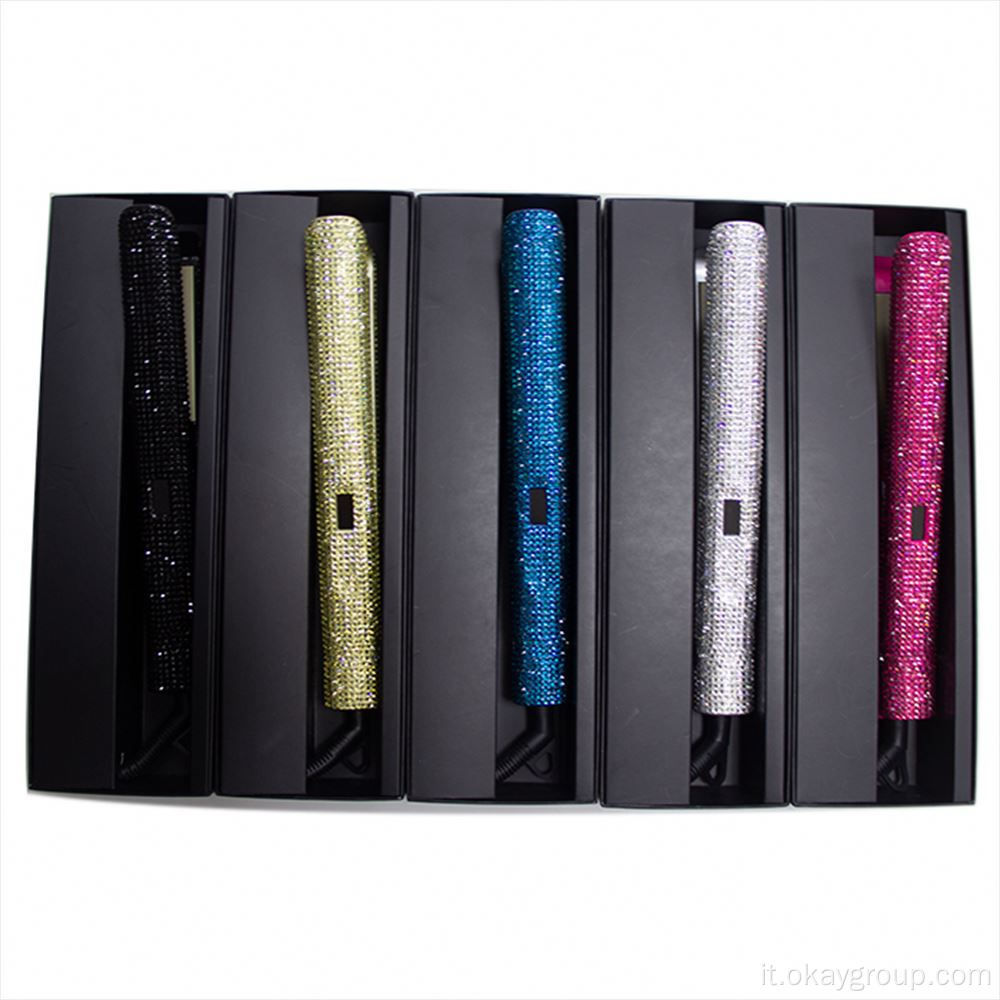 Piastra per capelli Private Label Crystal Bling Flat Iron