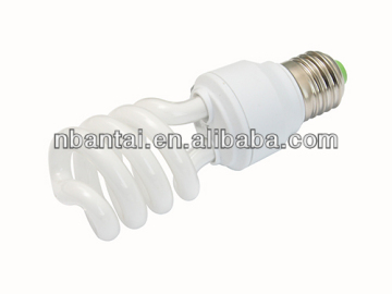 9w/11w/13w/15w half spiral CFL lamp compact fluorescent lamp