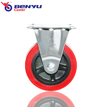 Durable Light-Duty PU Wheel with Threaded Stem