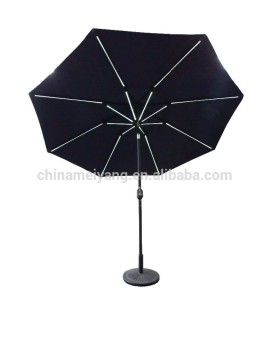 alu outdoor cranked LED Umbrella