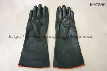 Black Color 150G Rubber Safety Gloves