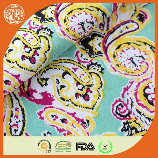 2014 new colorful reactive print goat print fabric