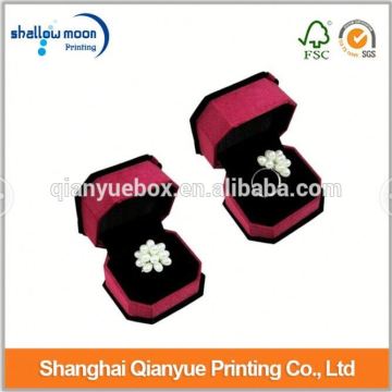 Hot sale cheap velvet ring box