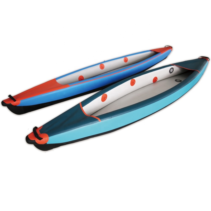 High Pressure Drop Stitch Inflatable 3-Person Pedal Kayak for Lake and River Watersports