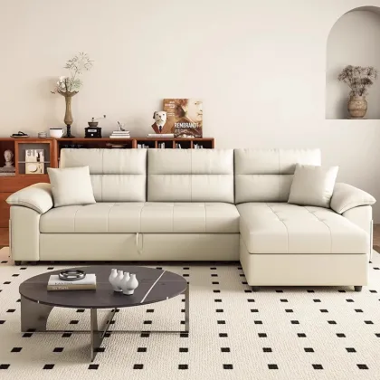 2024 Imperial Concubine Style Telescopic Sofa Bed for Small Apartments