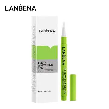 LANBENA Teeth Whitening Pen White Tooth Clean Bright Mild Non-irritating Tasteless Effect Obvious Easy Use In-depth Dental Care