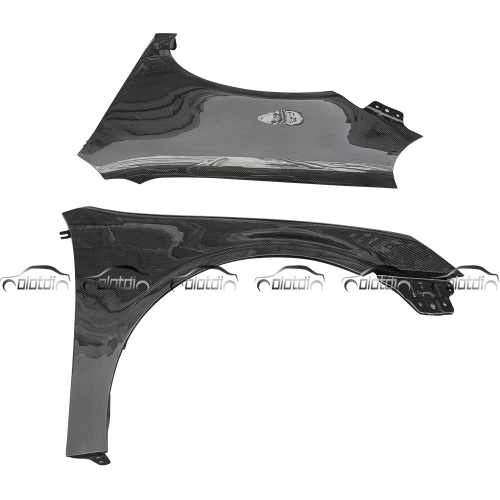 OEM Style Carbon Fiber Front Bumper Side Fender Splitters for Volkswagen VW Golf 5 GTI