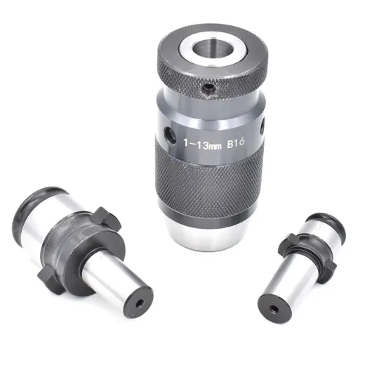 1Set GT12 B12 B16 B18 Self-Tightening Keyless Drill Chuck for Electric Hand Drill Machine Tool and Tapping Chuck Adapter