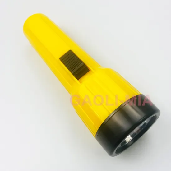 Affordable 1 LED Bulb Plastic Flashlight with 2 D Batteries and Hanger